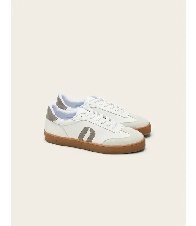 Pablo Low Top Trainers- White/Grey