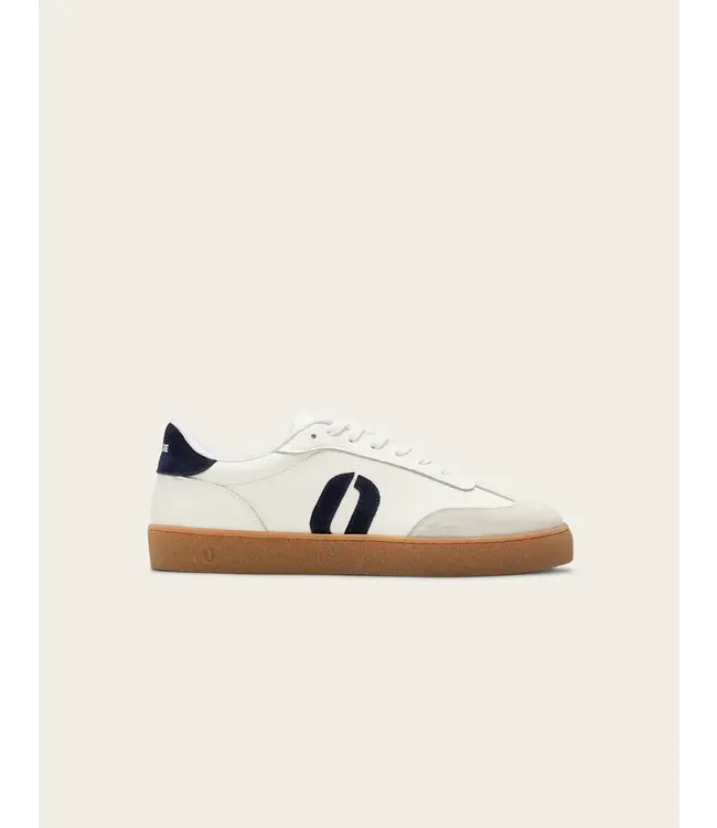 Pablo Low Top Trainers- White/Navy