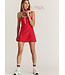 Pacific Ali Racer Back Dress- Red