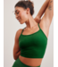 Spaced Slim Racerback Cropped Tank- Summer Thyme Green Heather