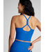 Spaced Slim Racerback Cropped Tank- Court Blue