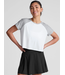 Featherweight Colorblock Tee- Cloud White/Silver Mist