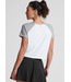 Featherweight Colorblock Tee- Cloud White/Silver Mist