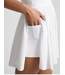 Score Pleated Dress- True White
