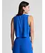 Featherweight Balance Cropped Tank- Court Blue Heather