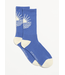 Sea Sun Crew Sock- Wisteria/Canvas
