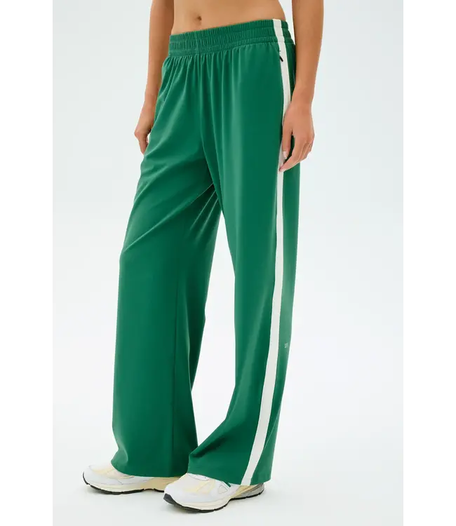 Maxie Rigor Track Pant- Arugula/White
