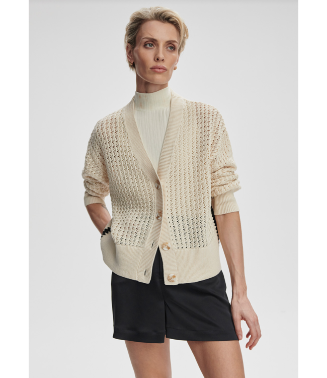 Astell Relaxed Knit Cardigan- Birch