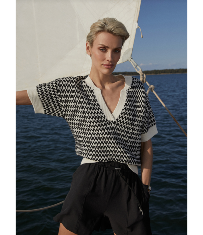 Dora Knit Top- Egret