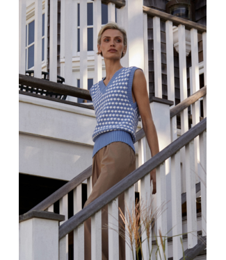 Varley Antonella Knit Vest- Infinity Blue