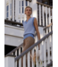 Antonella Knit Vest- Infinity Blue
