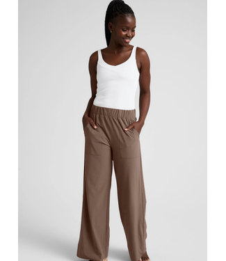 Beyond Yoga Easy Wide Leg Pant- Khaki
