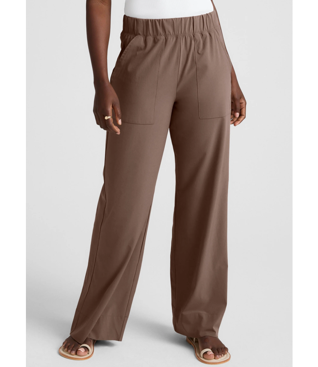 Easy Wide Leg Pant- Khaki