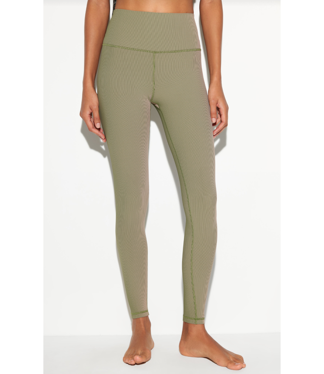 Lotus 2-Tone 7/8 Legging- Dark Palm