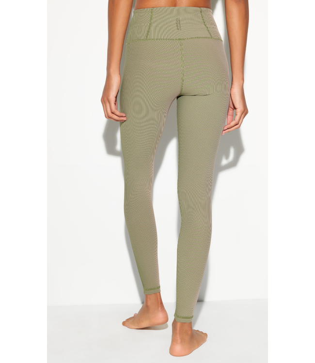 Lotus 2-Tone 7/8 Legging- Dark Palm