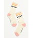 Carpe Diem Crew Sock- Canvas/Shell Pink