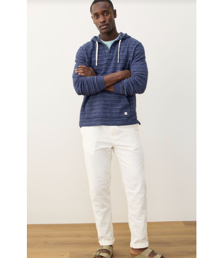 Marine Layer Portola Beach Hoodie- Navy/Natural Stripe