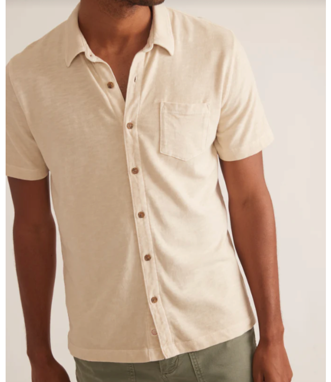Vintage Heavy Slub Button Down- White