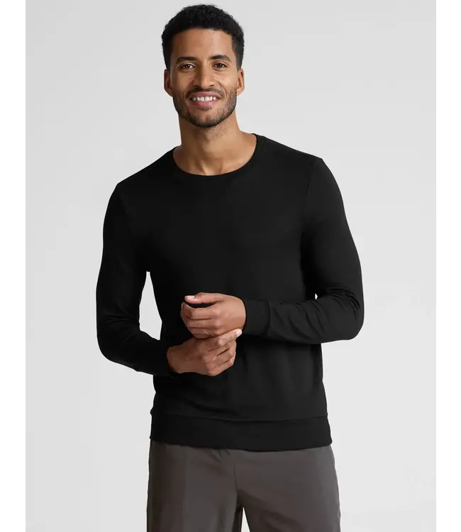 Always Beyond Pullover Crew- Black