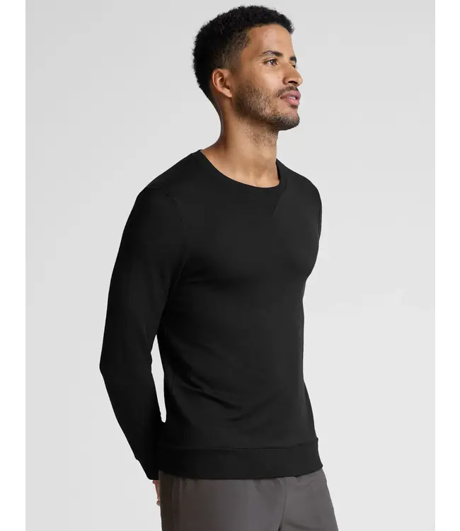 Always Beyond Pullover Crew- Black