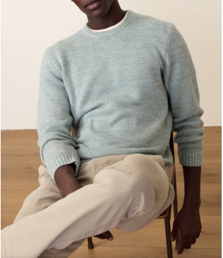 Marine Layer Marl Crew Sweater- Topaz