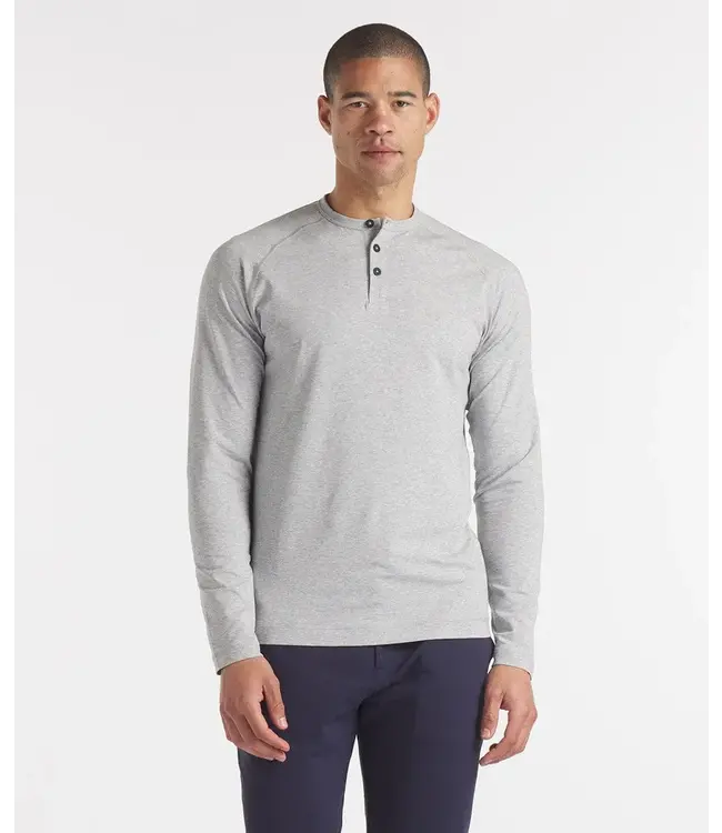 Go-To Henley- Heather Silver Spoon