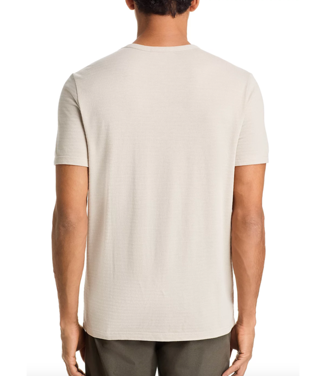 Signature Jacquard Crew Tee- Natural