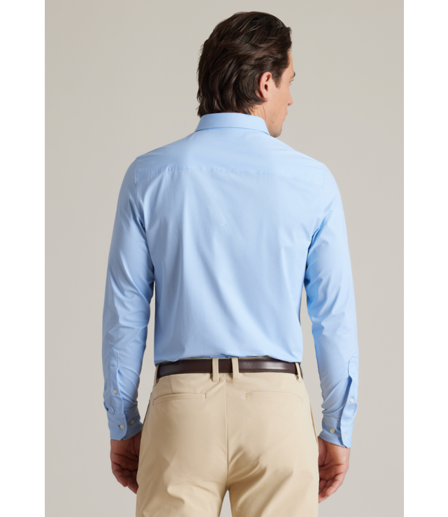 Commuter Shirt Slim Fit- Blue Mini Windowpane