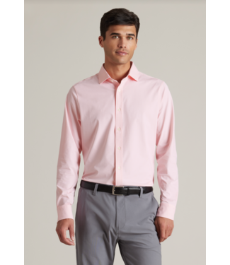Rhone Apparel Commuter Shirt Semi Spread Collar- Pink Mini Windowpane