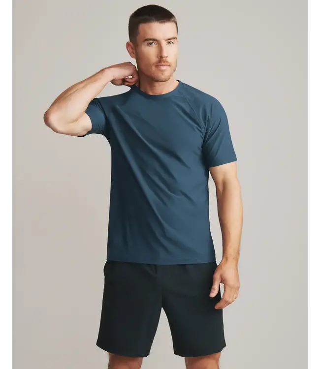 Reign Short Sleeve- Deep Sea Blue/Dark Teal Heather