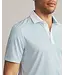 Golf Sport Polo Spread Collar- Tidal Green Wavy Stripe