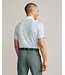 Golf Sport Polo Spread Collar- Tidal Green Wavy Stripe
