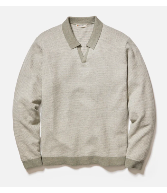 Liam Sweater Polo- Vetiver/Ivory