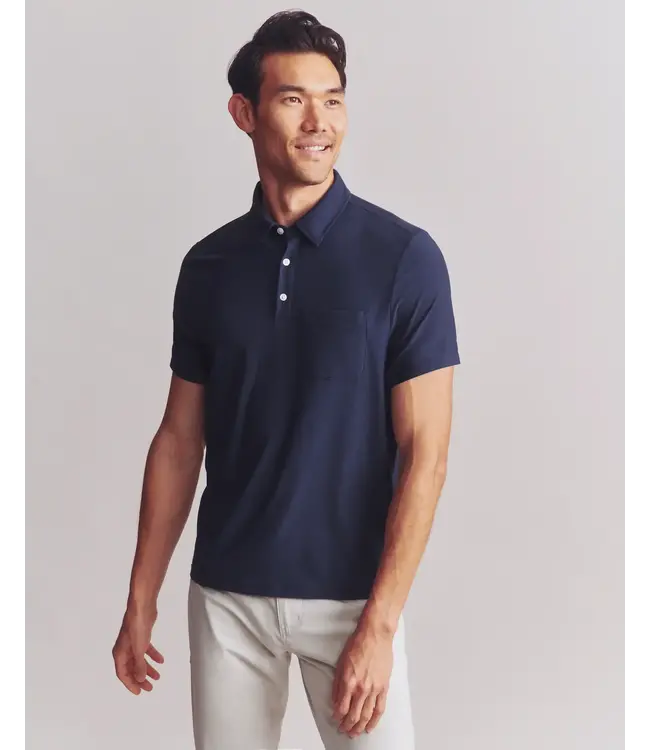 WFH Polo- Navy Heather