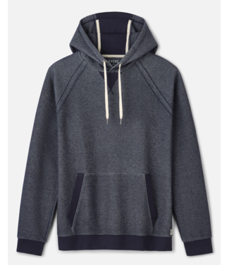Rhone Apparel Heritage Midweight Hoodie- Navy Heather