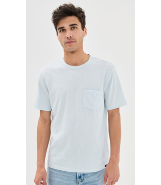 Faherty Brand Sunwashed Pocket Tee- Sky