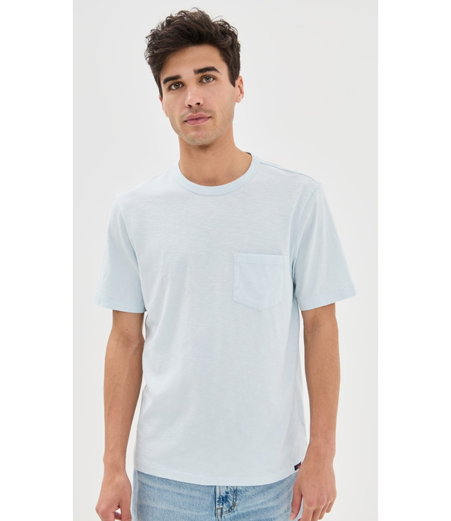 Sunwashed Pocket Tee- Sky