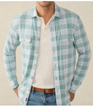 Faherty Brand Legend Sweater Shirt- West Palm Plaid
