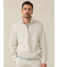 High Standard Fleece Quarter Zip- Antique Ivory Heather