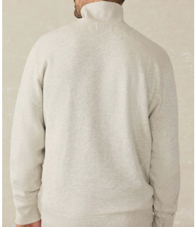 High Standard Fleece Quarter Zip- Antique Ivory Heather