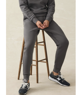 Faherty Brand High Standard Fleece Sweatpant- Mountain Black