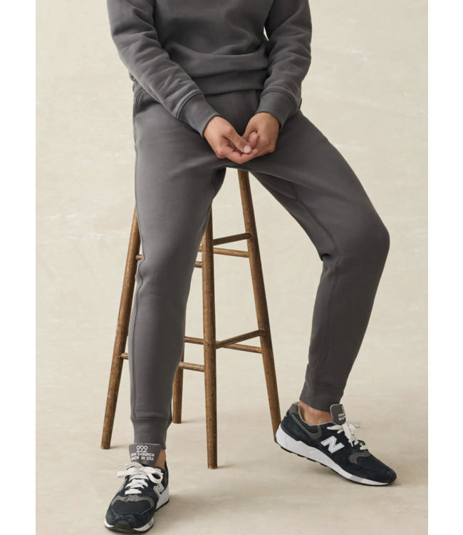 High Standard Fleece Sweatpant- Mountain Black
