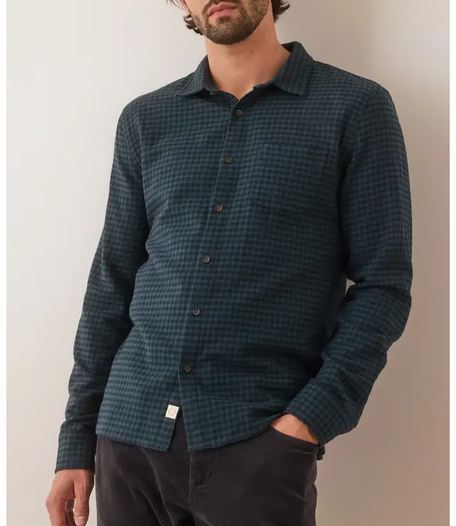 Tahoe Flannel Shirt- Green Gingham