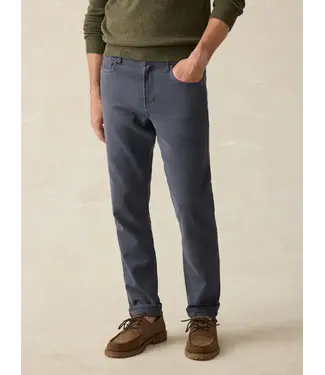 Faherty Brand Stretch Terry 5-Pocket Pant- Navy