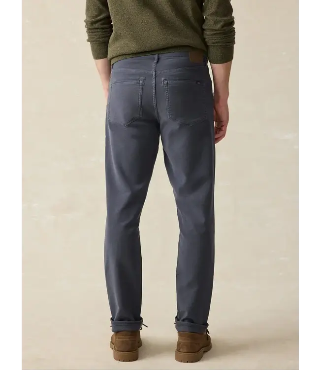 Stretch Terry 5-Pocket Pant- Navy