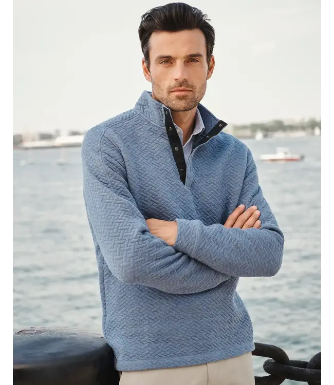 Weekender Pullover- Ocean Blue Heather
