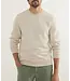 Corbet Quilted Crewneck- Dark Oat Heather