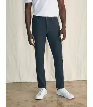 Faherty Brand Stretch Terry 5-Pocket Pant- Onyx Black