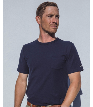 MGRS Brand Pique Tee- Navy
