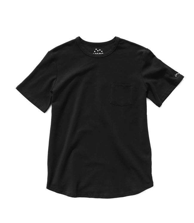 Pique Tee- Jet Black